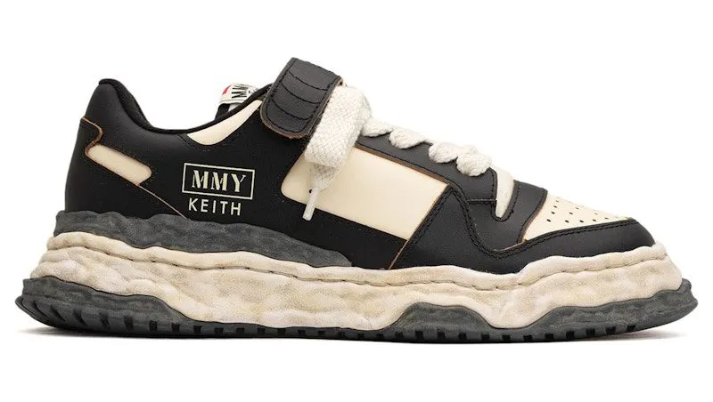 Maison Mihara Yasuhiro Keith OG Sole VL Leather Low Black White (A14FW708-BLKWHT)