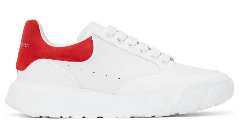 Alexander McQueen White & Blue Low Sneakers (634619WHZ96) (6)