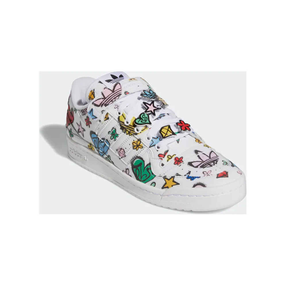 Adidas Jeremy Scott Forum 84 Low Mono Cloud White / Cloud White / Core Black (GX9668)