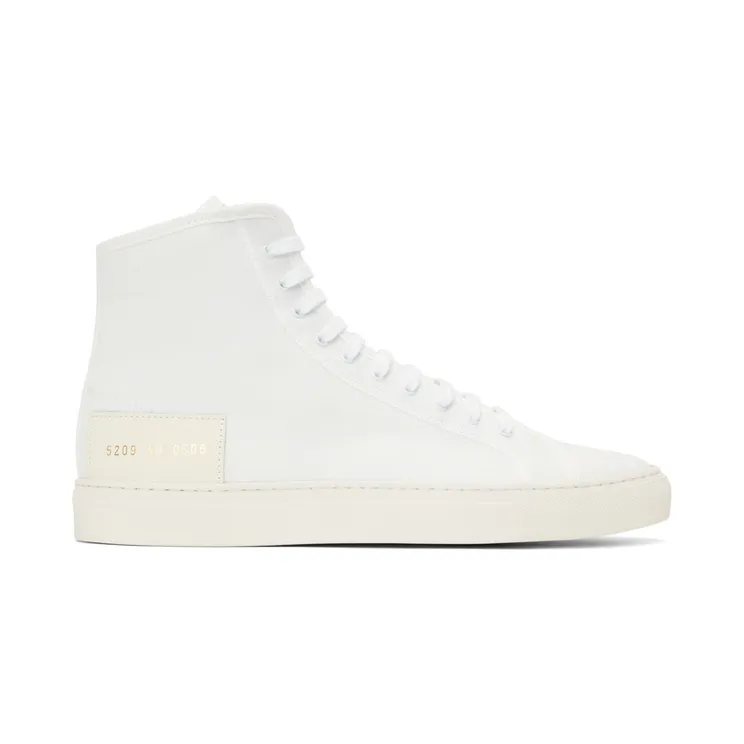 Common Projects White Recycled Nylon Tournament High Sneakers (5209)