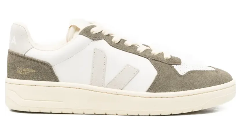 VEJA V-82 Sneakers mit Kontrasteinsatz – Nude (VEM3321697B)