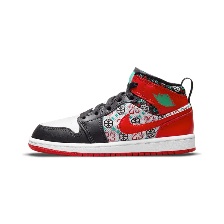 Jordan Air Jordan 1 Mid “Black/Fire Red/White/Malachite” (DM1210-150)