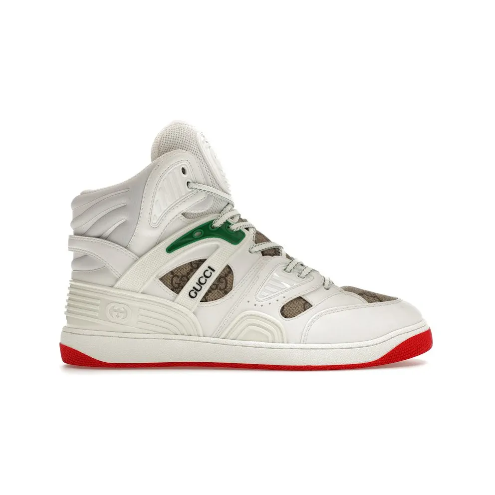 Gucci Basket White Demetra Red (673077 2SHG0 9076)