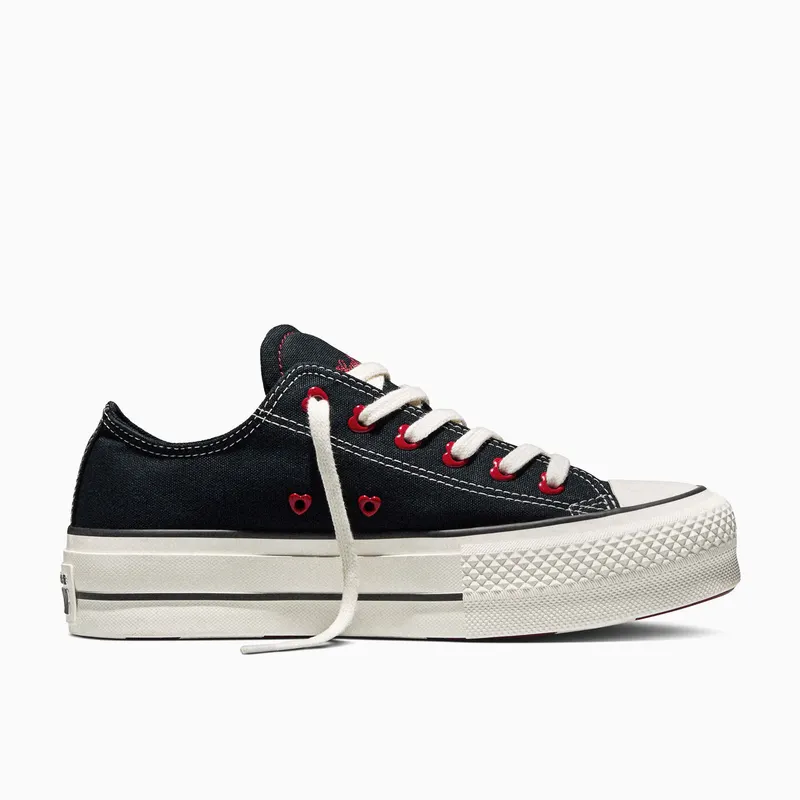 Converse Chuck Taylor All Star Lift Platform Low Valentine’s Day Black (2026)