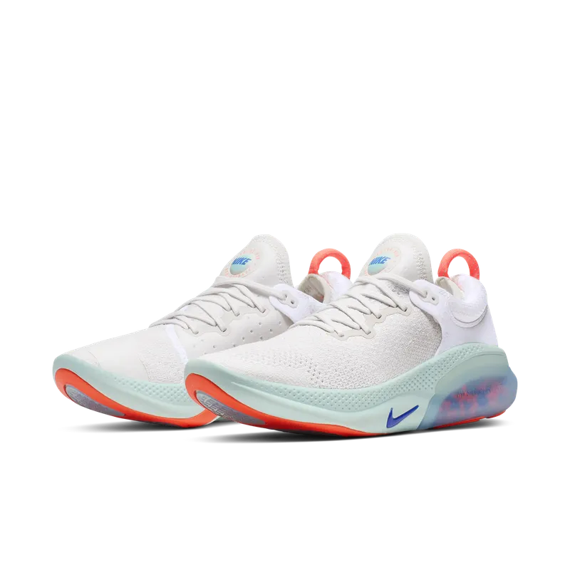 Nike Joyride Run Flyknit White Bright Mango Racer Blue (W) White/Platinum Tint-Bright Mango-Racer Blue (AQ2731-100)