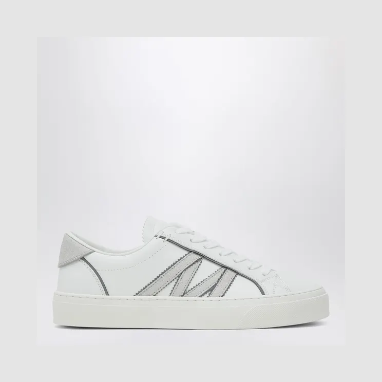 Moncler Leren met contrasterende hielinzet “White” (4M00070M7232)