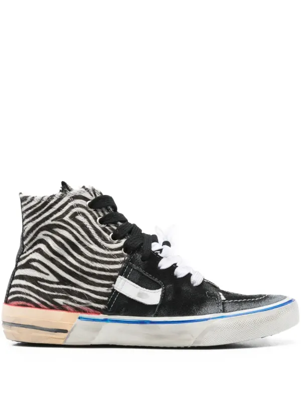 PAUL EASTERLIN Suède with zebraprint – Black (CS005BZCALYSTAR)