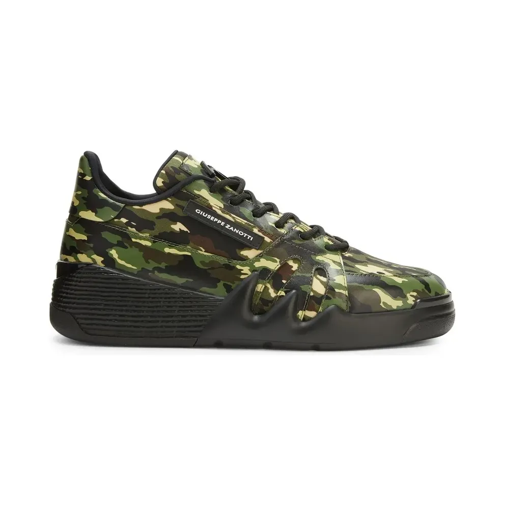 Giuseppe Zanotti Talon low-top with camouflageprint – Green (RU20055001)