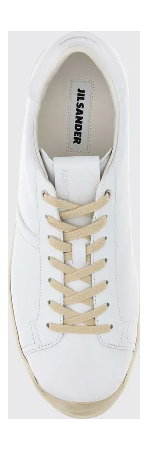Jil sander Low-Top Smooth Calfskin Sneakers with Rubber Sole White (J33WS0055P7823102) (2)