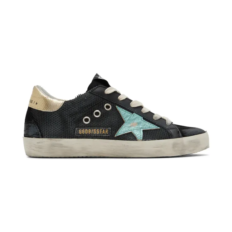 Golden Goose Black Super-Star Low-Top Sneakers (GWF00102.F003177.90329)