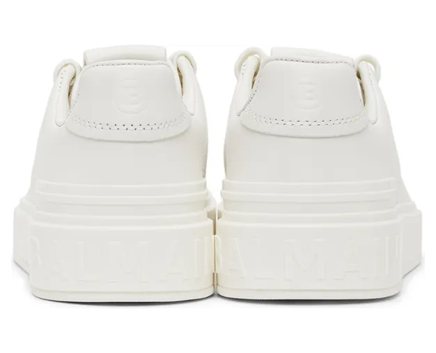 Balmain White B-Court Sneakers (VN1C580LSCL) (4)