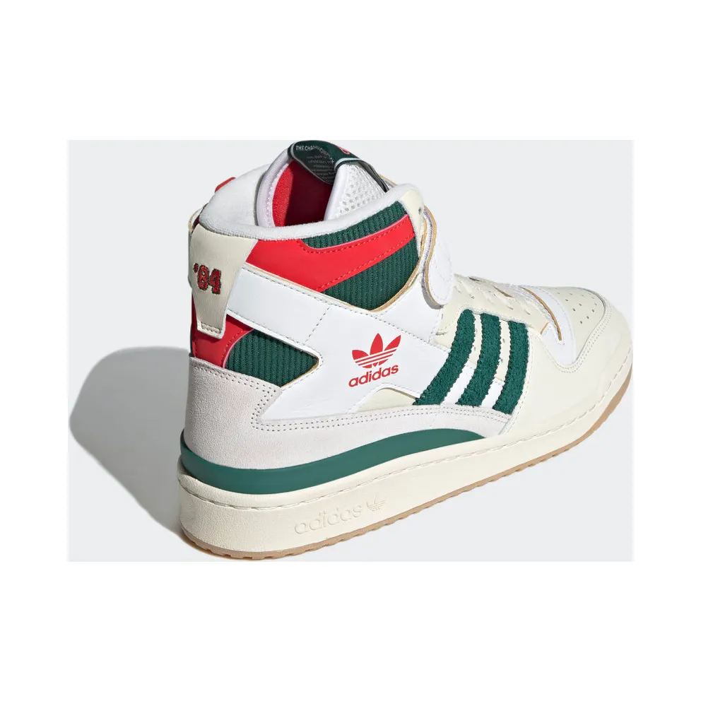 Adidas Forum 84 High Cream White / Collegiate Green / Red (GX9055)