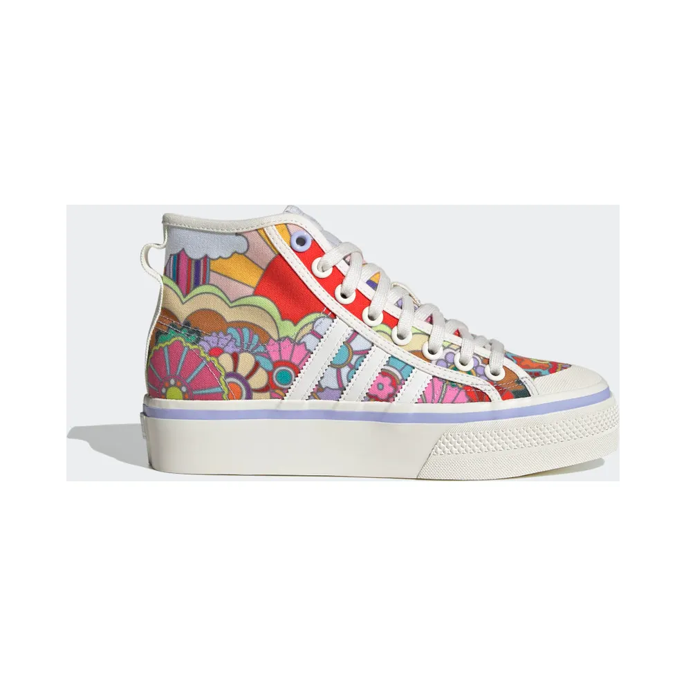 adidas Nizza Platform Mid Schuh Off White / Cloud White / Violet Tone (GY5465)