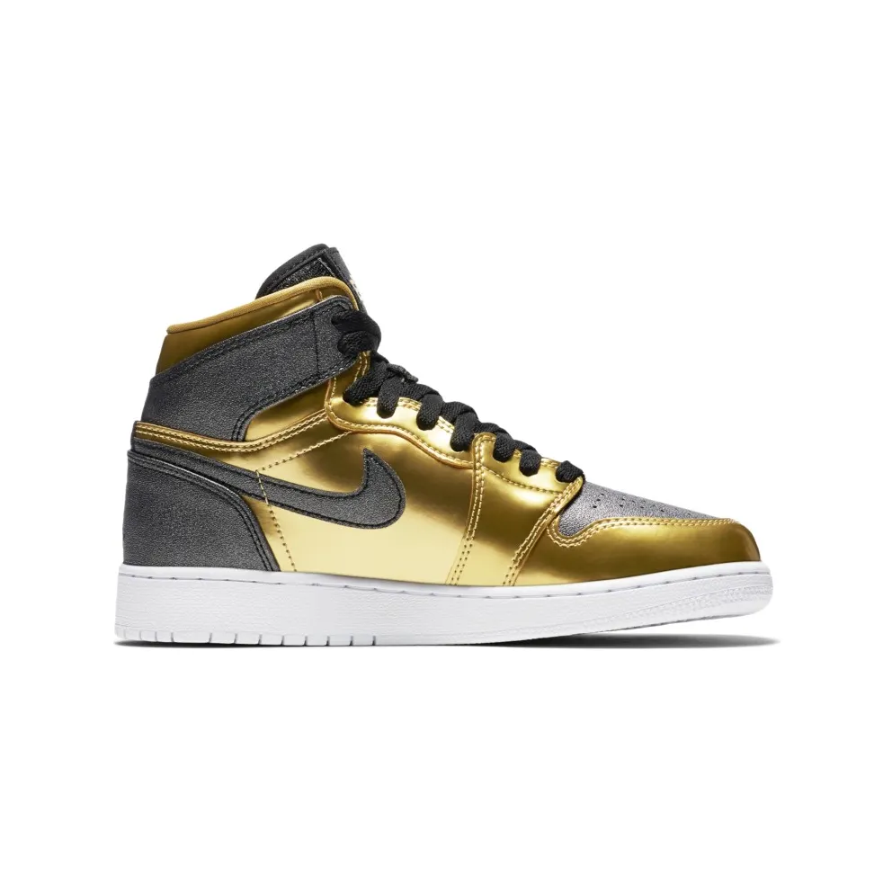 Jordan 1 Retro BHM 2017 (GS) Metallic Gold/Black-White (909805-700)
