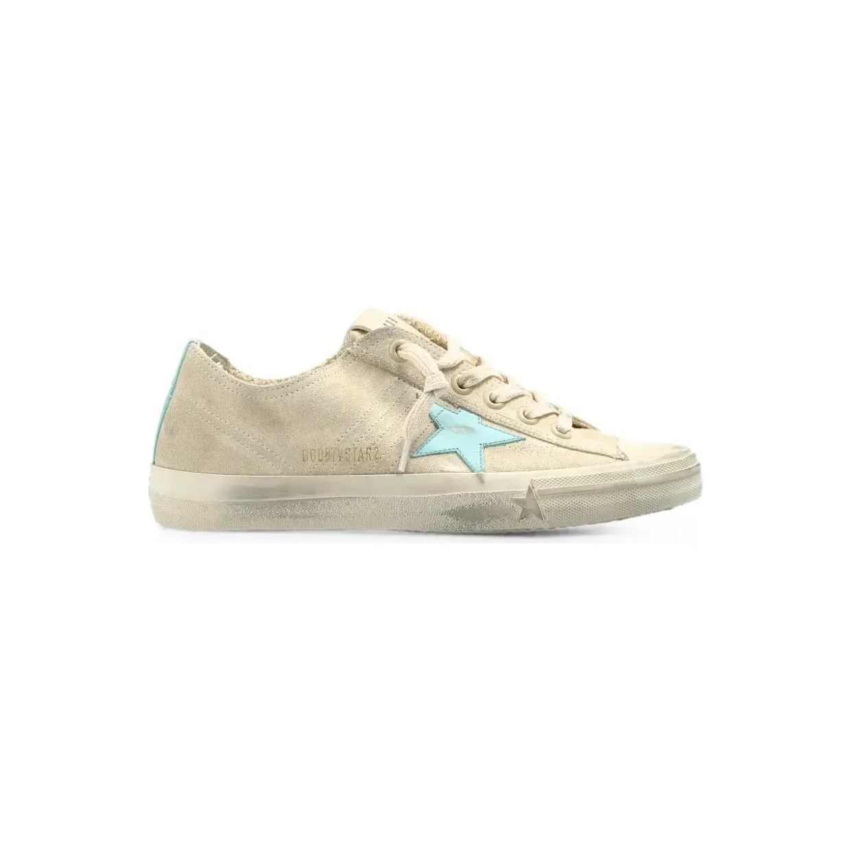 Golden Goose V-Star 2 mit Stern-Patch Nude (GWF00129F008708)