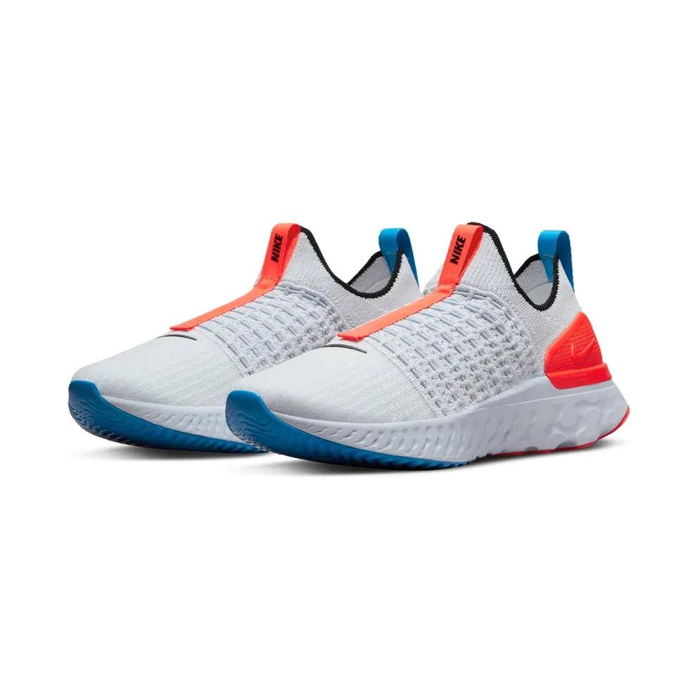 Nike React Phantom Run Flyknit 2 Football Grey Bright Crimson (DV2179-001)