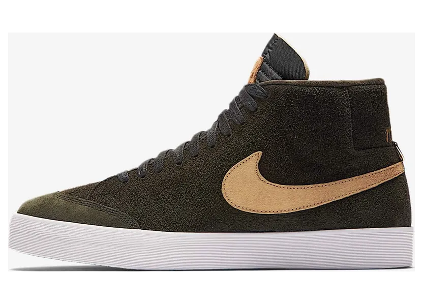 Nike SB Blazer Mid We Club 58 “Sequoia / Flat Gold” (AH6158-369)