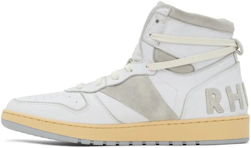 Rhude White & Grey Rhecess Hi (RHFW21FO24039554)