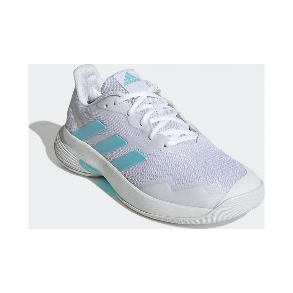 Adidas Courtjam Control Tennis Shoes Cloud White / Bliss Blue / Cloud White (HP7420)