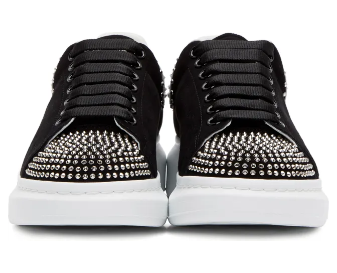 Alexander McQueen Suede Studded Oversized “Black” (634322WHV6Z1071) (2)