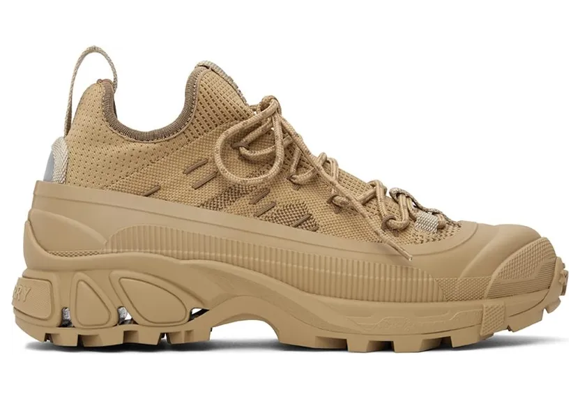 Burberry Khaki Knit Arthur Sneakers (8042581)