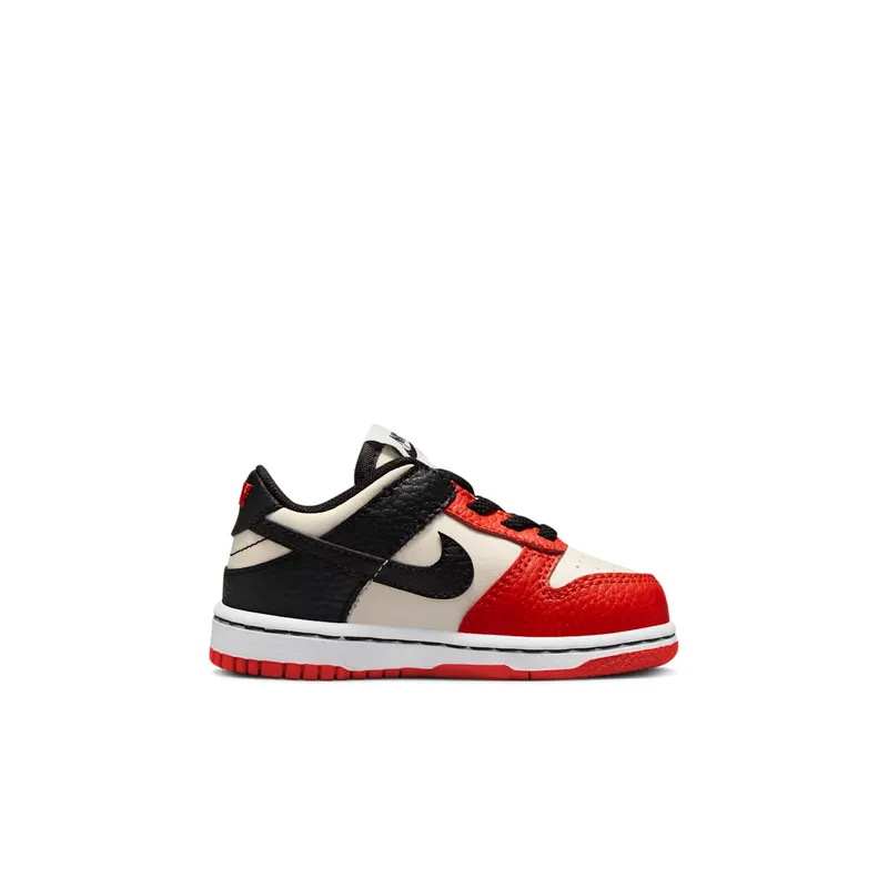 Nike Dunk Low EMB NBA 75th Anniversary Chicago (TD) – “Sail / Black / Black / Chile Red” (DC9562-100)