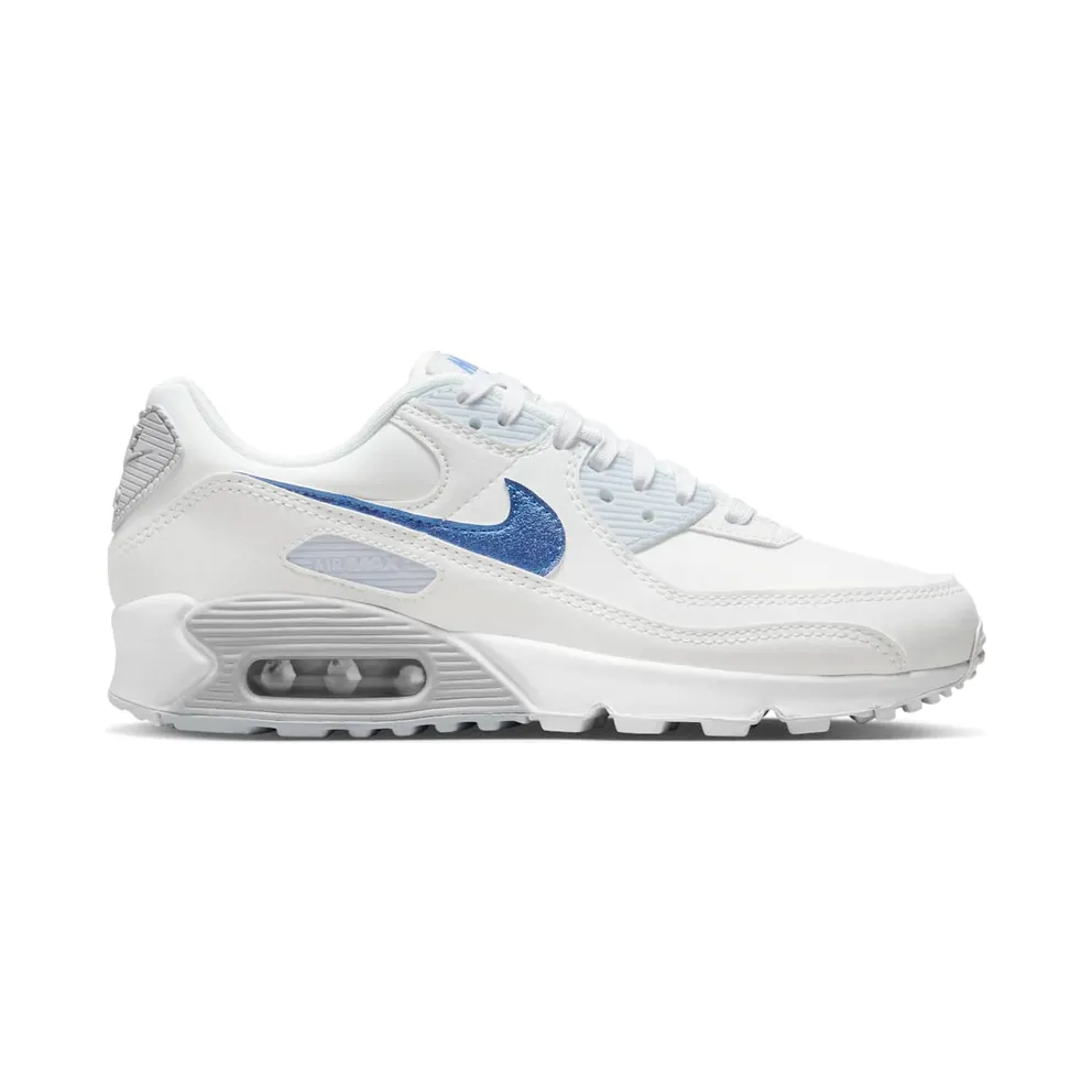 Nike Air Max 90 White Metallic Blue (DX0115-100)