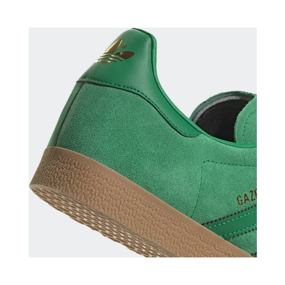 Adidas Gazelle Green / Gold Metallic / Gum (GX7200)