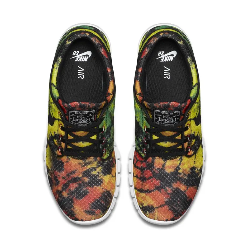 Nike SB Stefan Janoski Max Tie Dye Tour Yellow/Black-Green Pulse (807497-703)
