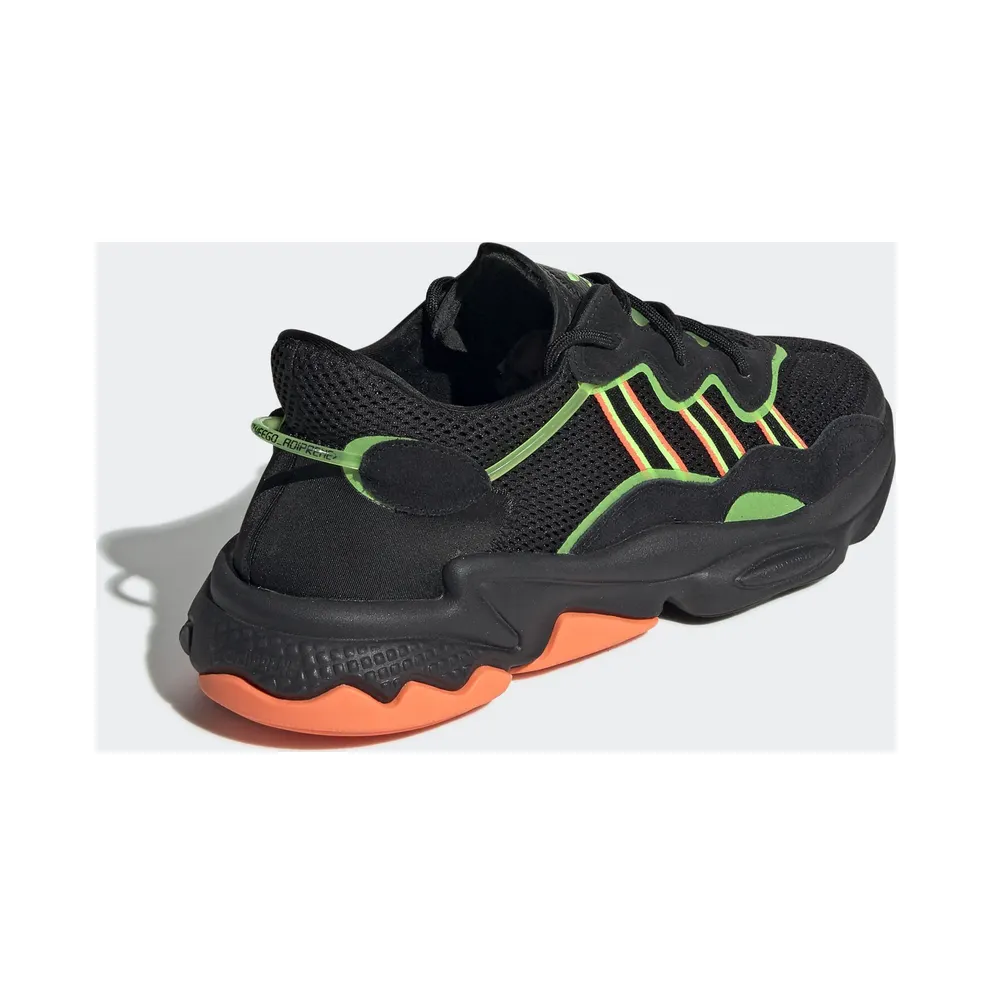 adidas Ozweego Black Orange Green Core Black/Solar Green/Hi-Res Coral (EE5696)
