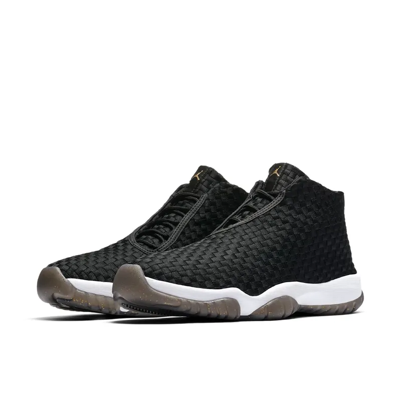 Jordan Future Black White Gold Black/Black-White-Metallic Gold (656503-031)