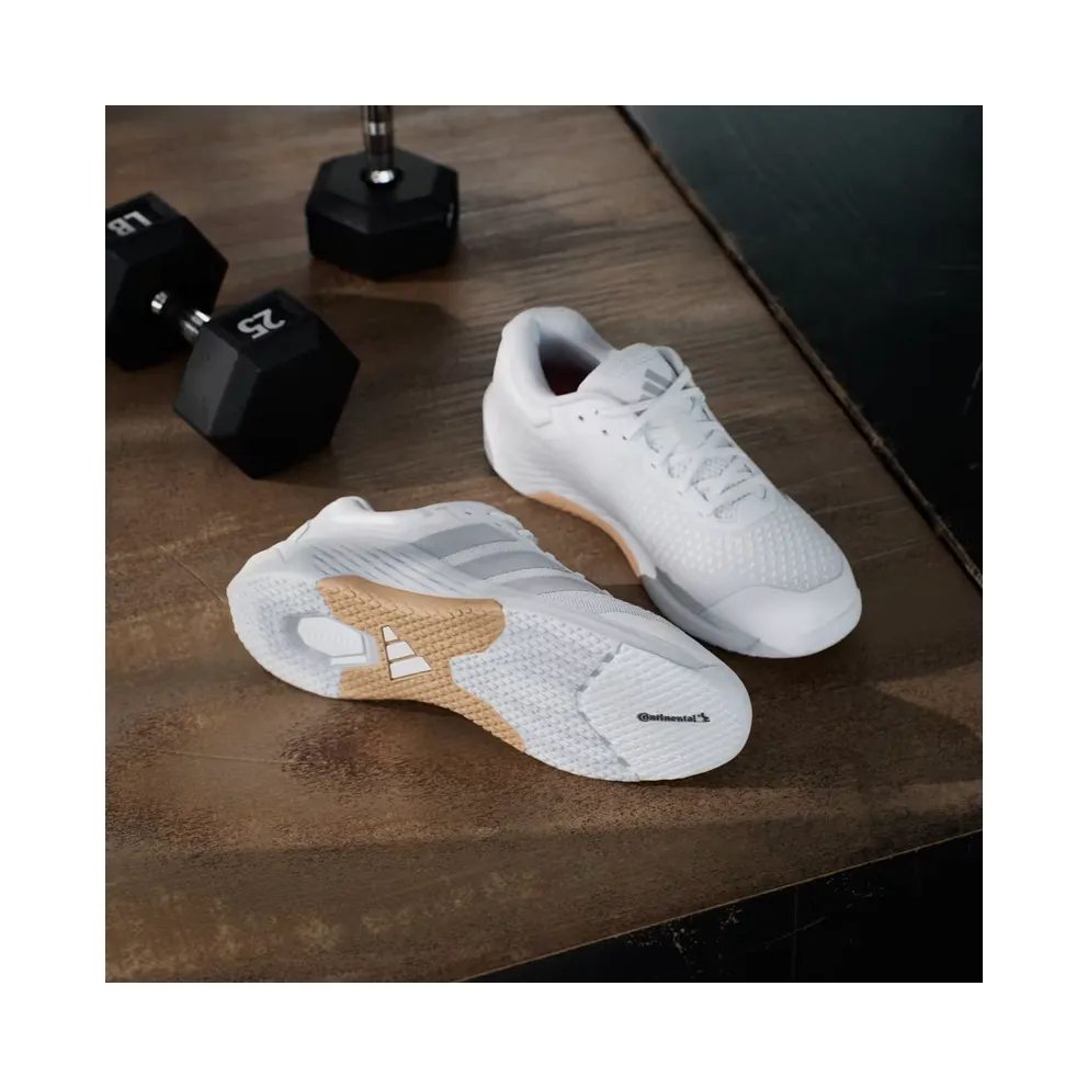 adidas Dropset 4 Training “Cloud White / Halo Silver / Cloud White” (JR4672)