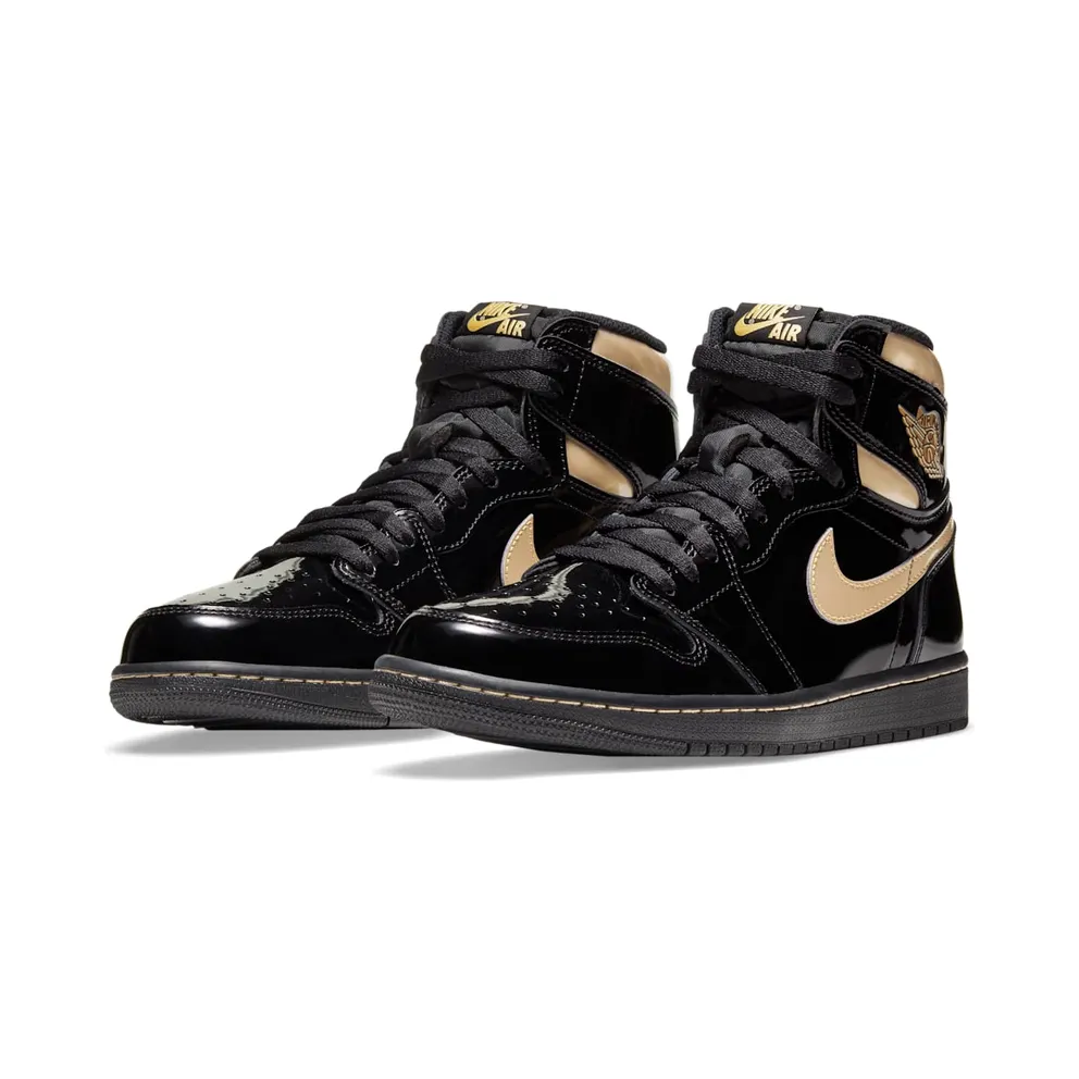 Jordan 1 Retro High Black Metallic Gold (2020) Black/Black-Metallic Gold (555088-032)