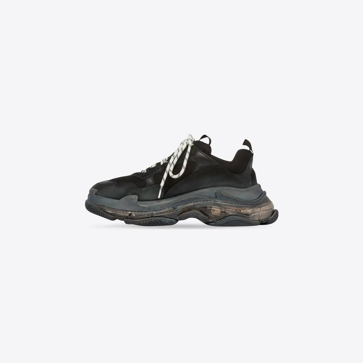 Balenciaga Triple S Clear Sole Double Black (W) (544351W2FB11000) (6)