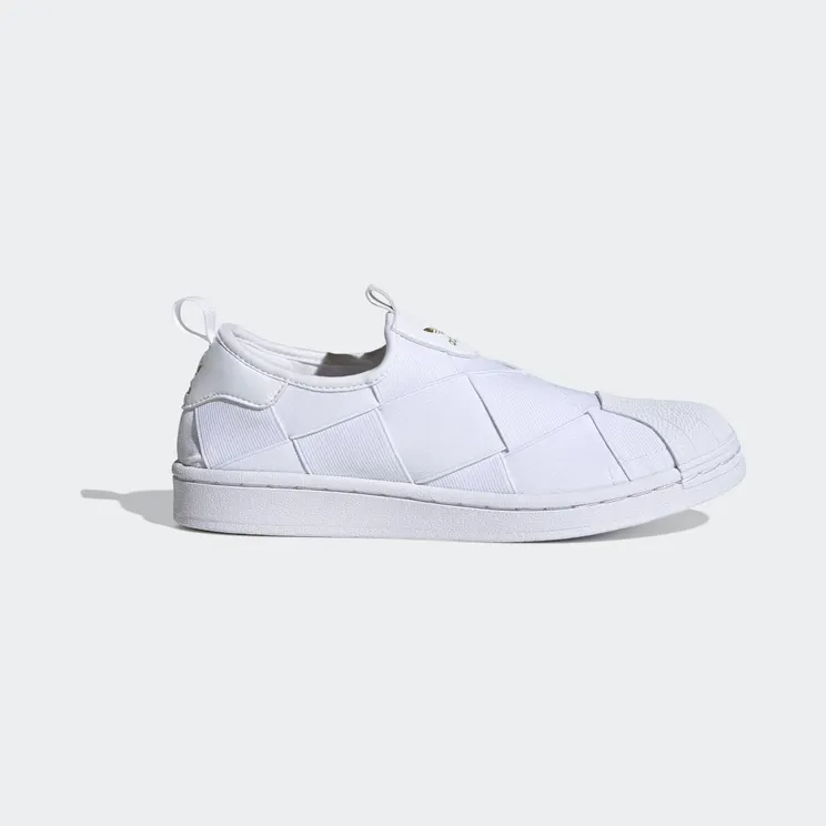 adidas Superstar Slip-on Cloud White / Cloud White / Gold Metallic (FV3186)