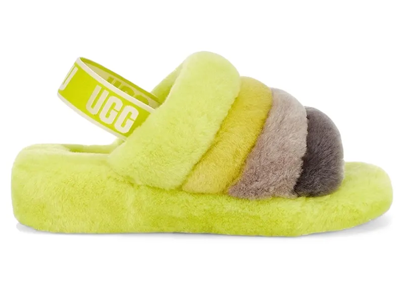 UGG Fluff Yeah Slide Sulfur Multi (1097169-SLML)
