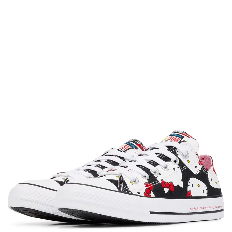Converse Chuck Taylor All-Star Ox Hello Kitty Black Black/Prism Pink-White (162947C)