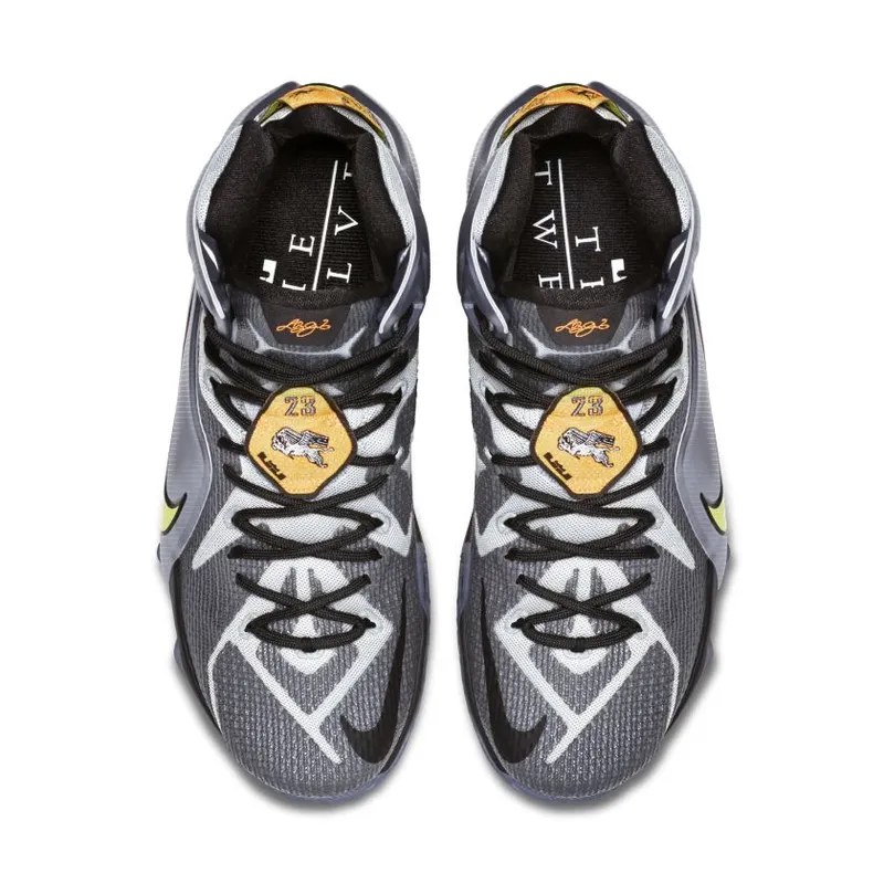 Nike LeBron 12 Flight Wolf Grey/Bright Citrus-Black (684593-080)