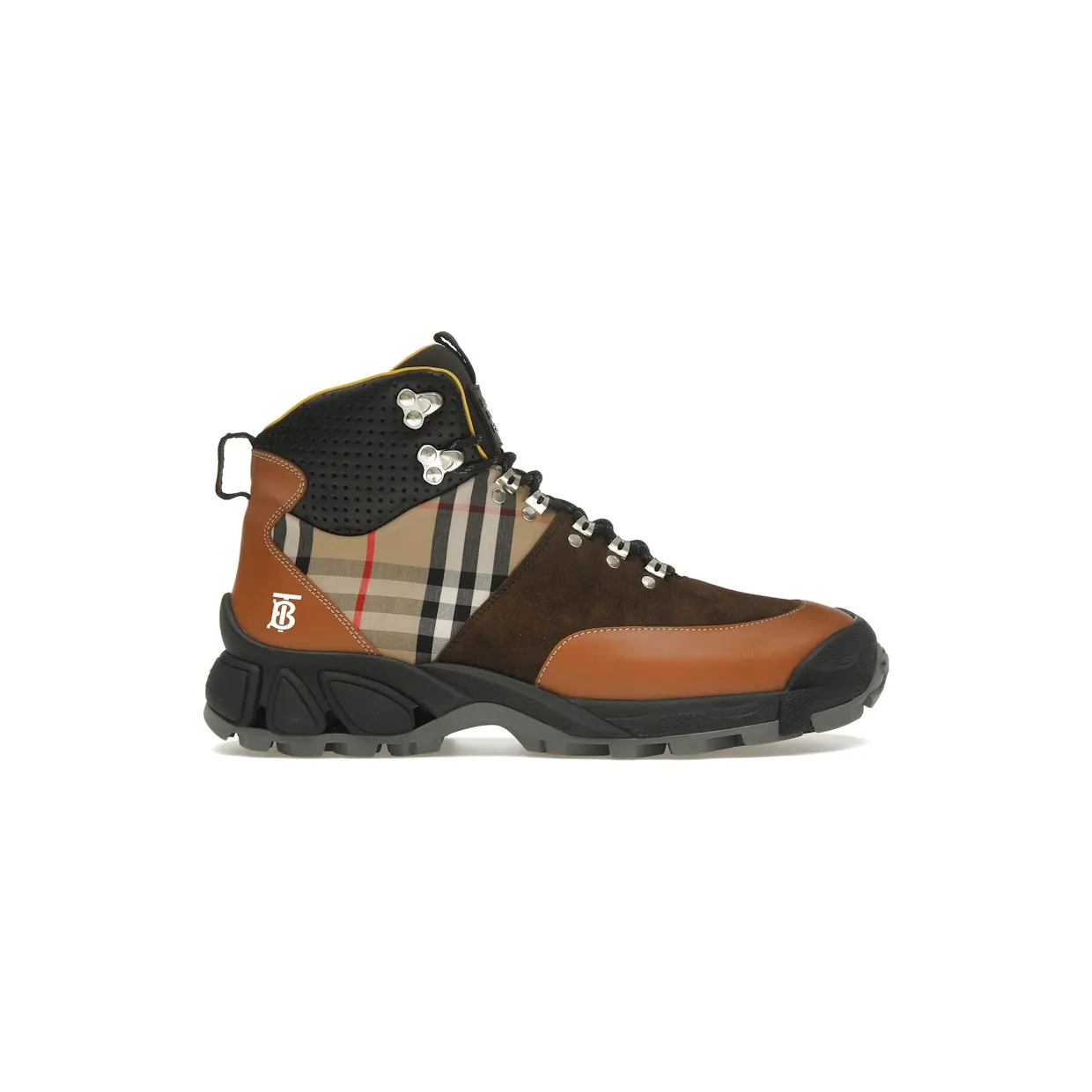 Burberry Vintage Check Tor Boots Beige Brown Black (8018253)