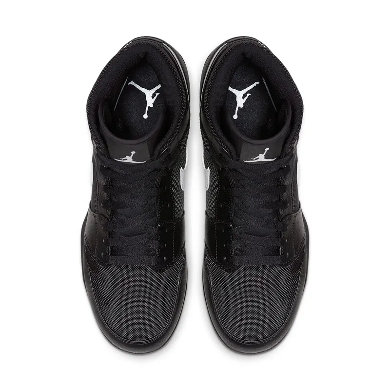 Jordan 1 TD Mid Black White Black/White-White (AR5604-001)
