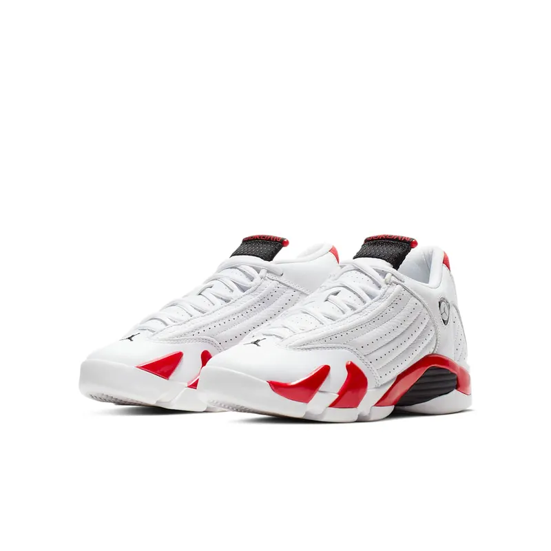 Jordan 14 Retro Rip Hamilton (GS) White/Black-Varsity Red-Metallic Silver (487524-100)