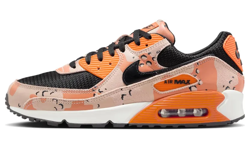 Nike Air Max 90 Premium “Bio Beige / Safety Orange / Phantom / Black” (IF1721-201)