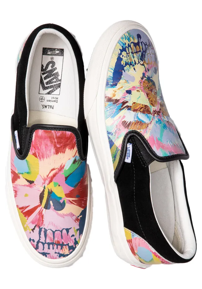 Vans Classic Slip-On VLT LX Damien Hirst Skull Splatter (VN0A3QXYTFY)