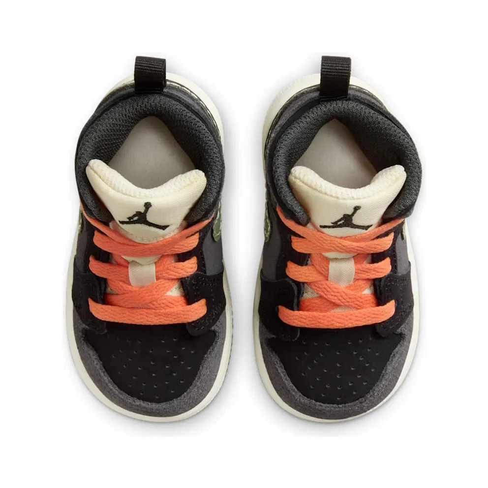 Jordan 1 Mid SE Craft Anthracite Black Bright Mandarin Sky J Light Olive (FD9093-003)