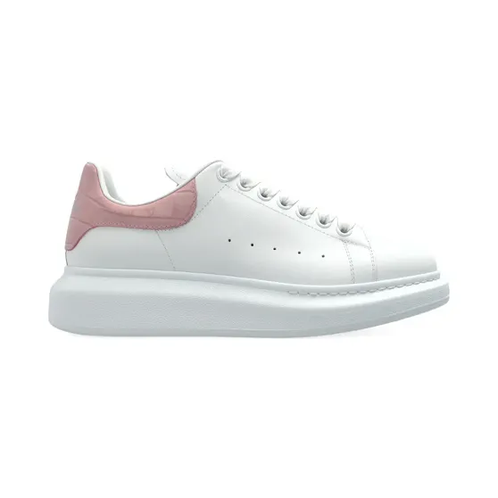 Alexander McQueen Leren met krokodillen-reliëf “White” (553770WIAHZ)