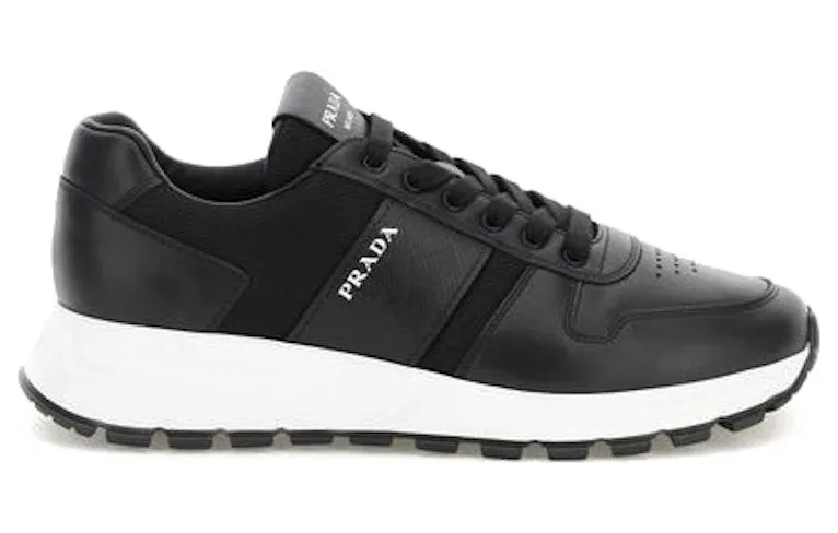 Prada Prax 1 Leather Low Top Black