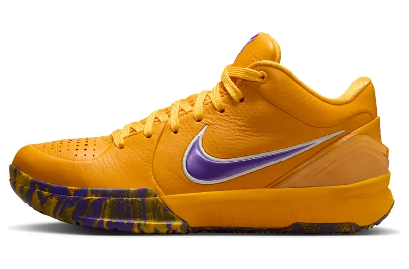 Nike Kobe 4 Protro “Draft Day Lakers”: paars en goud