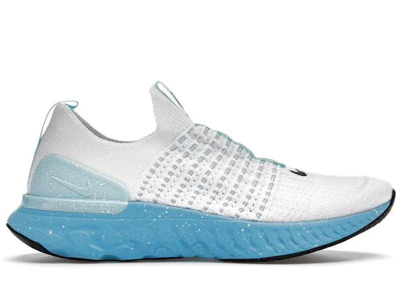 Nike React Phantom Run Flyknit 2 White Glacier Blue (DD9662-100)