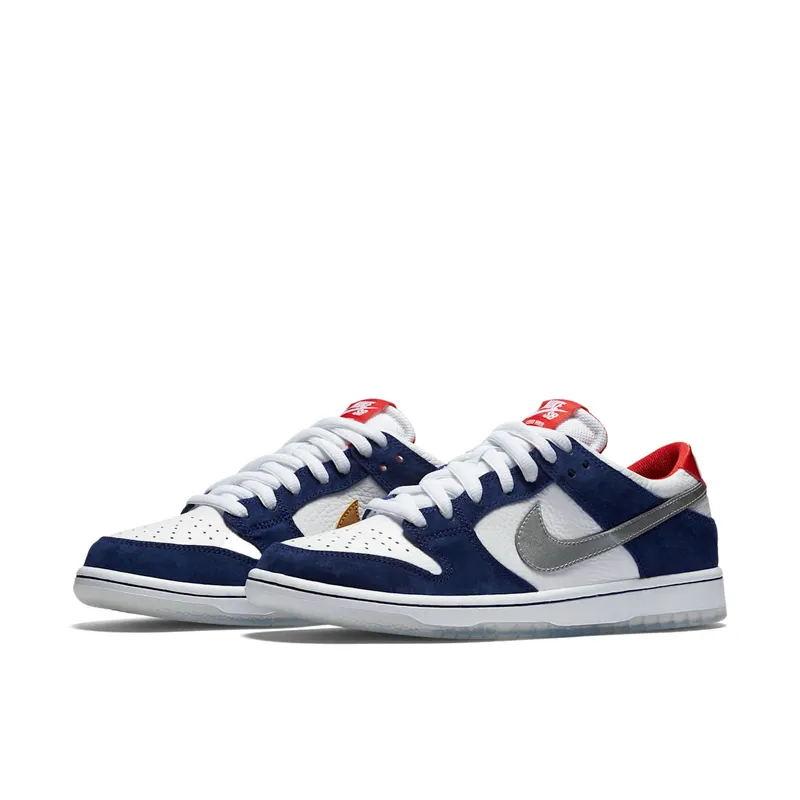 Nike Dunk SB Low Ishod Wair “BMW” Deep Royal Blue/Metallic Silver-University Red-Metallic Silver (839685-416)