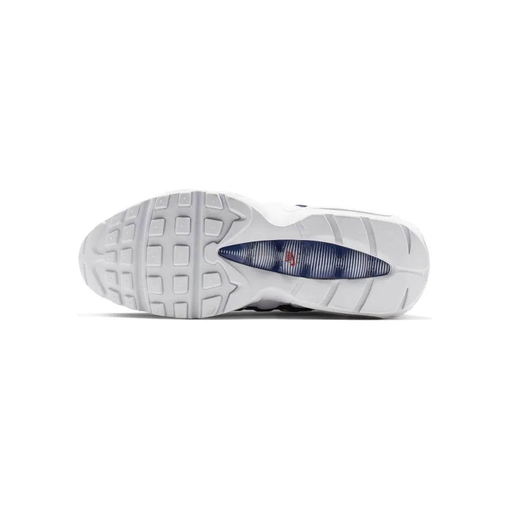 Nike Air Max 95 White Deep Royal Blue Gym Red White/Deep Royal Blue-Gym Red (CJ9926-100)